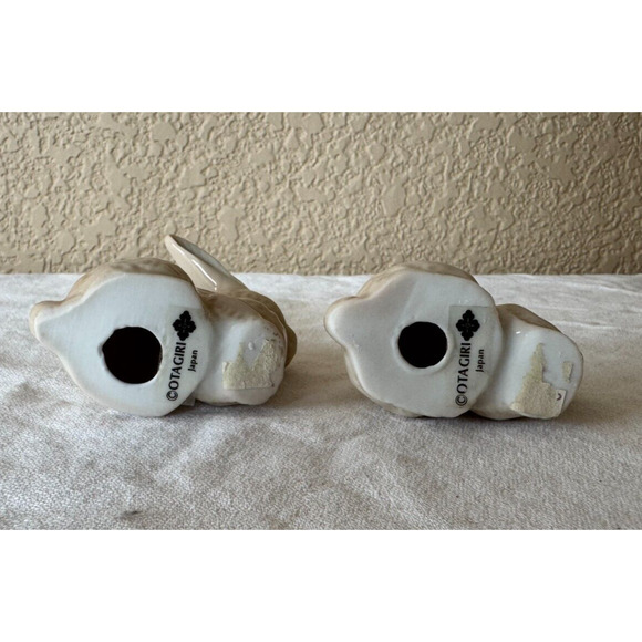 Otagiri Rabbit Set Bunny by Mann Set 2 Bunnies Easter Ceramic Japan - Picture 6 of 8